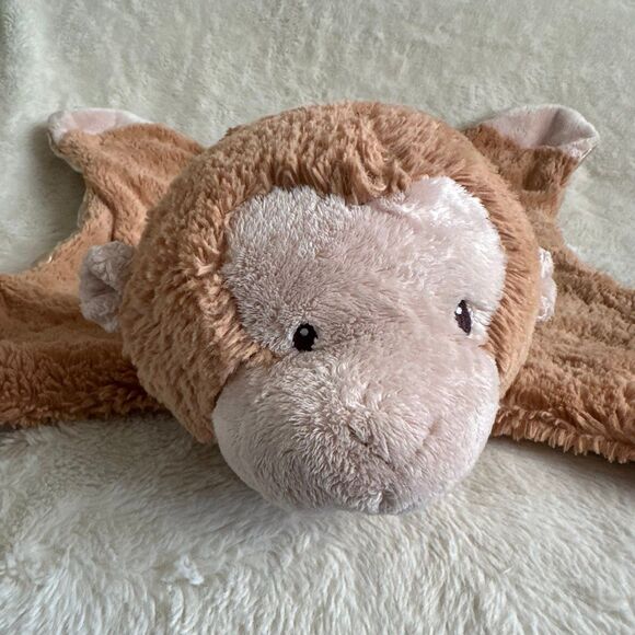 Baby Gund Comfy Cozy Pippa Security Blanket 58932 22” Mat Satin Monkey - Picture 2 of 6